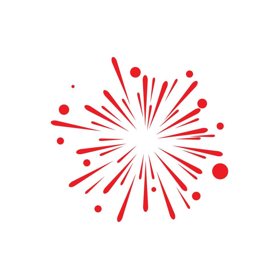 vector de logotipo de fuegos artificiales