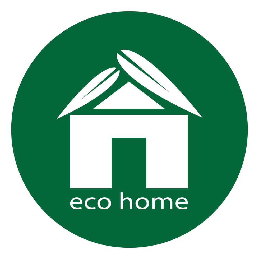 eco home logo vector