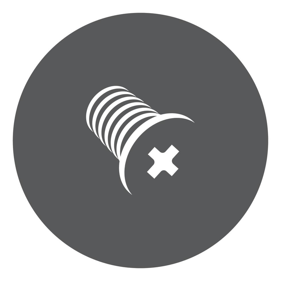 black screw logo vector
