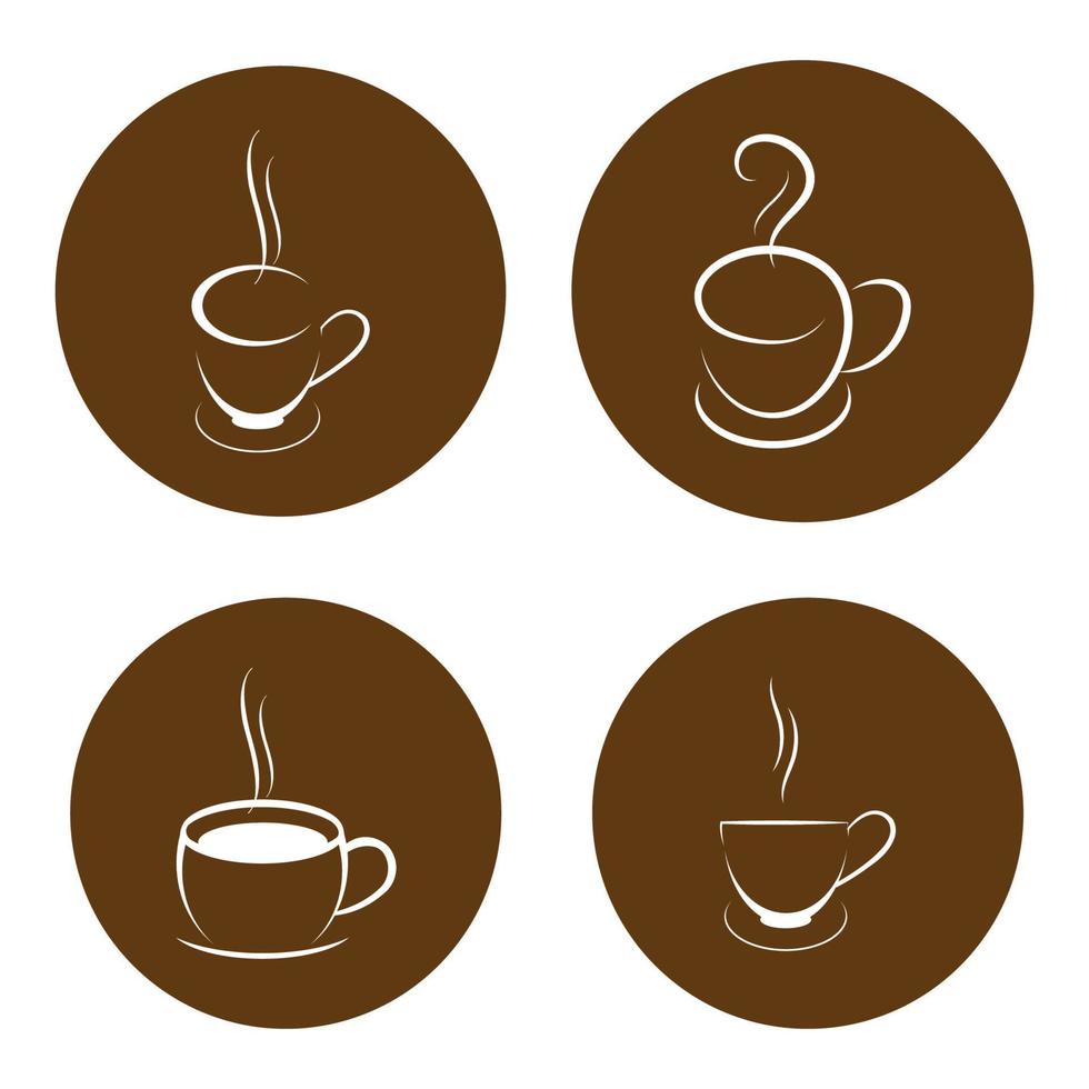 vector de logotipo de taza de café