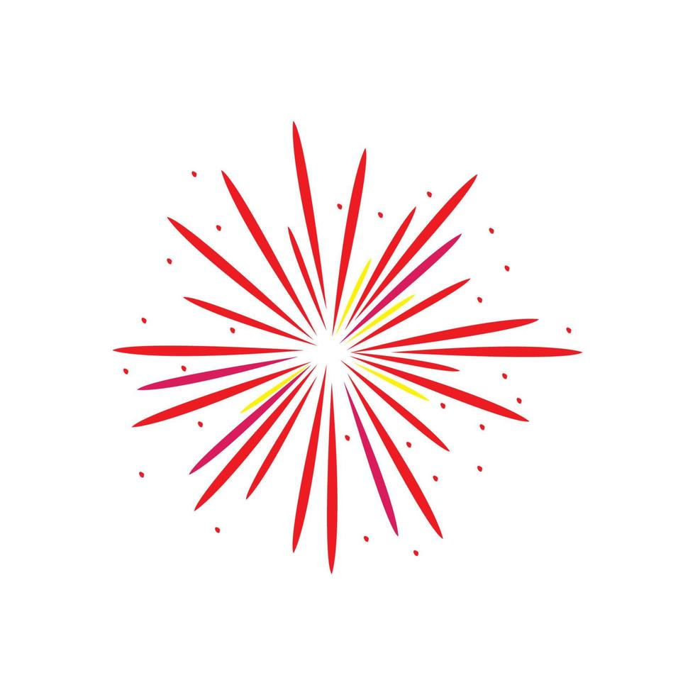 vector de logotipo de fuegos artificiales