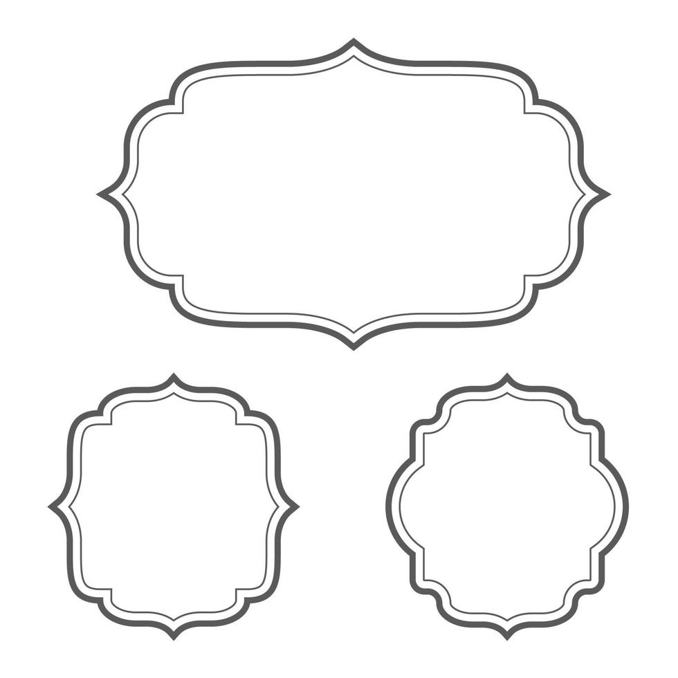 Vintage frame icon Template vector