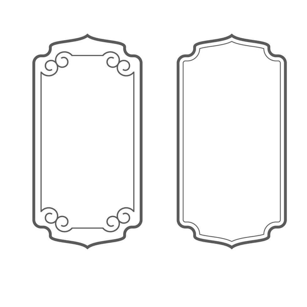 Vintage frame icon Template vector