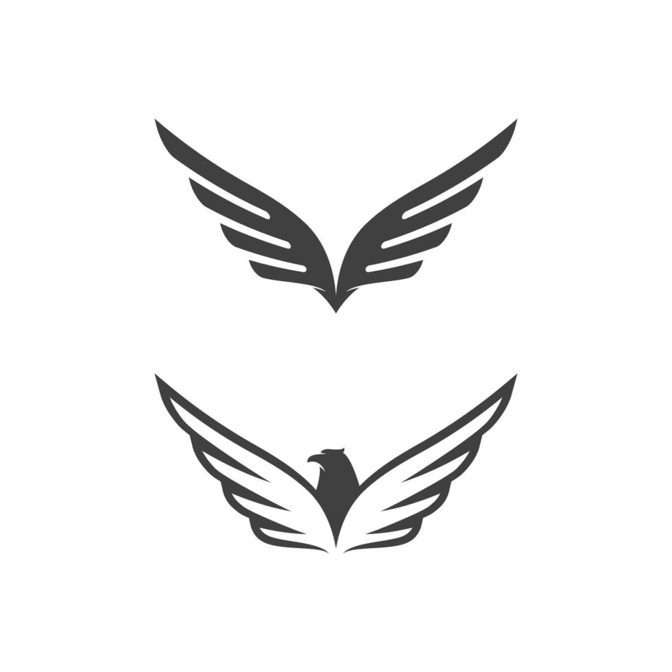 Falcon wing icon Template vector