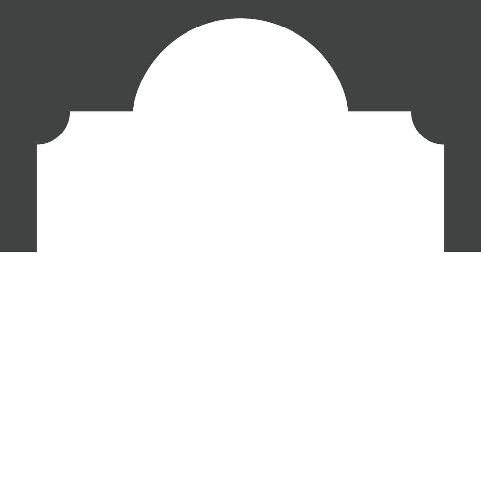 Mosque window vector icon
