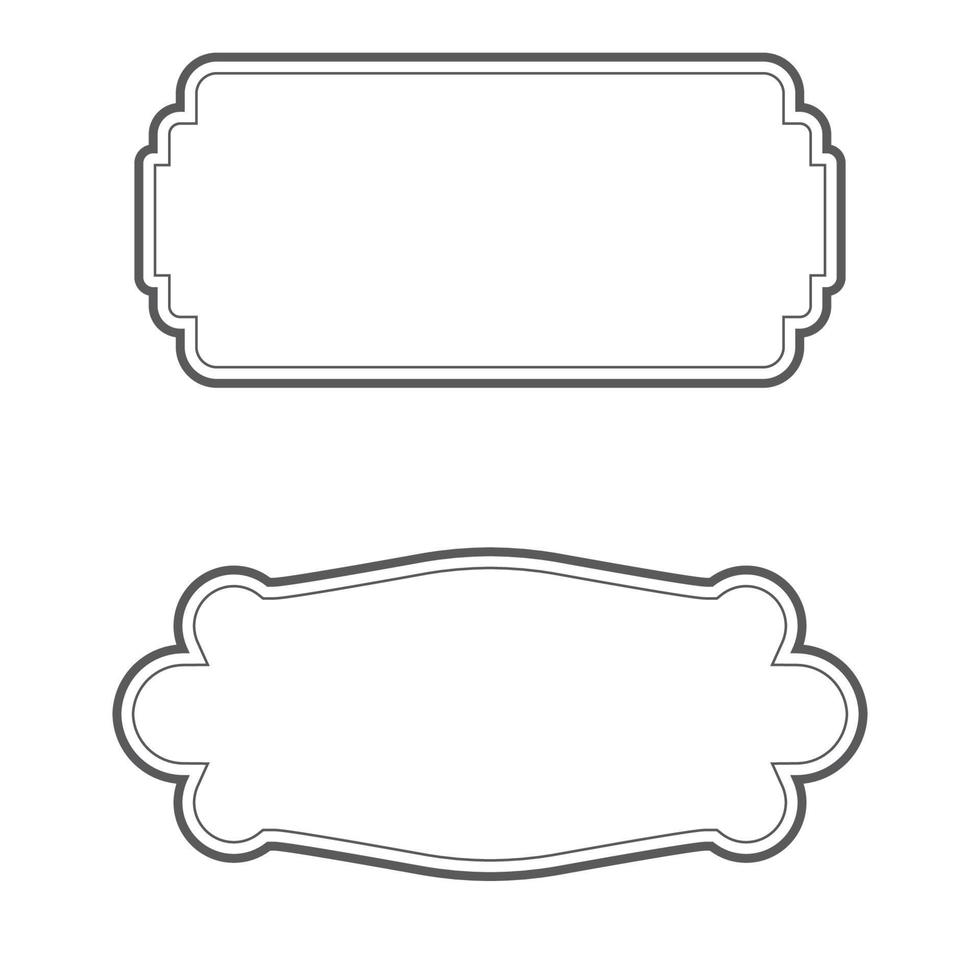 Vintage frame icon Template vector