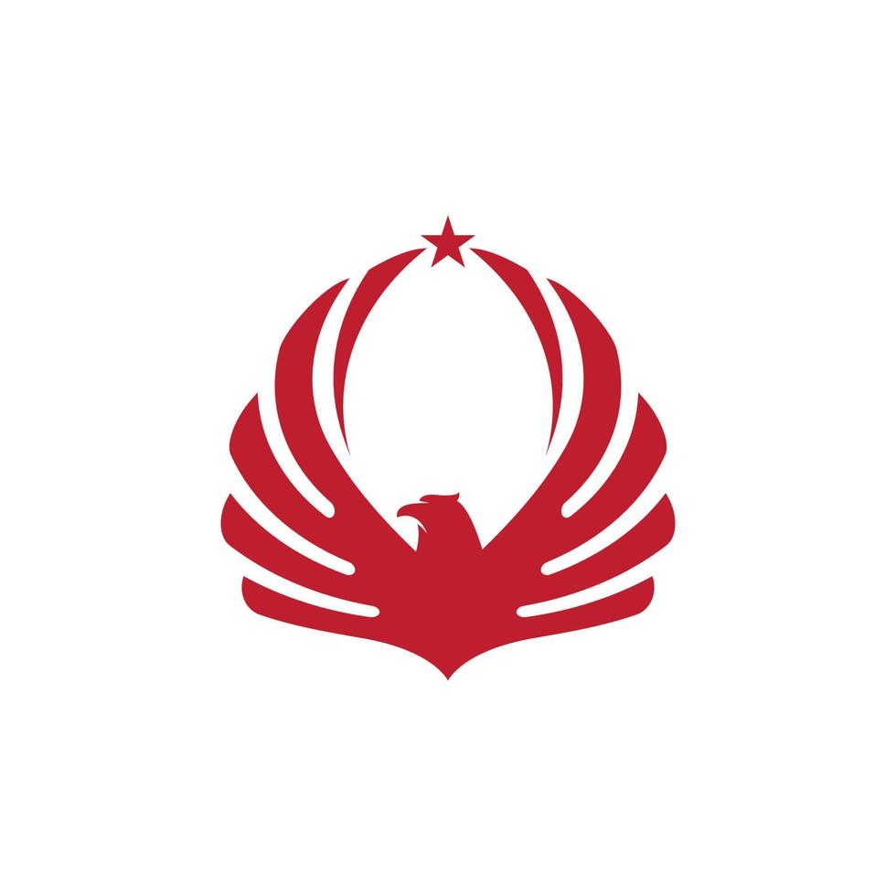 Falcon wing icon Template vector