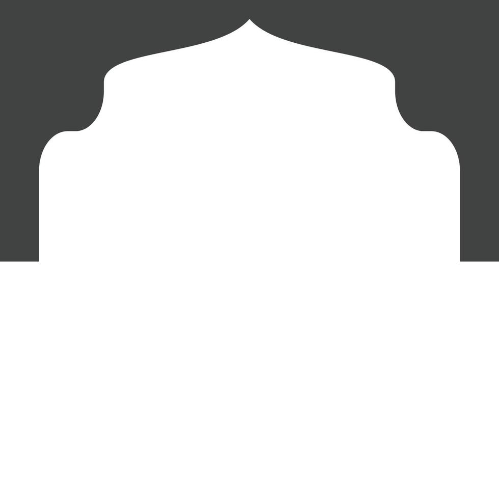 Mosque window vector icon