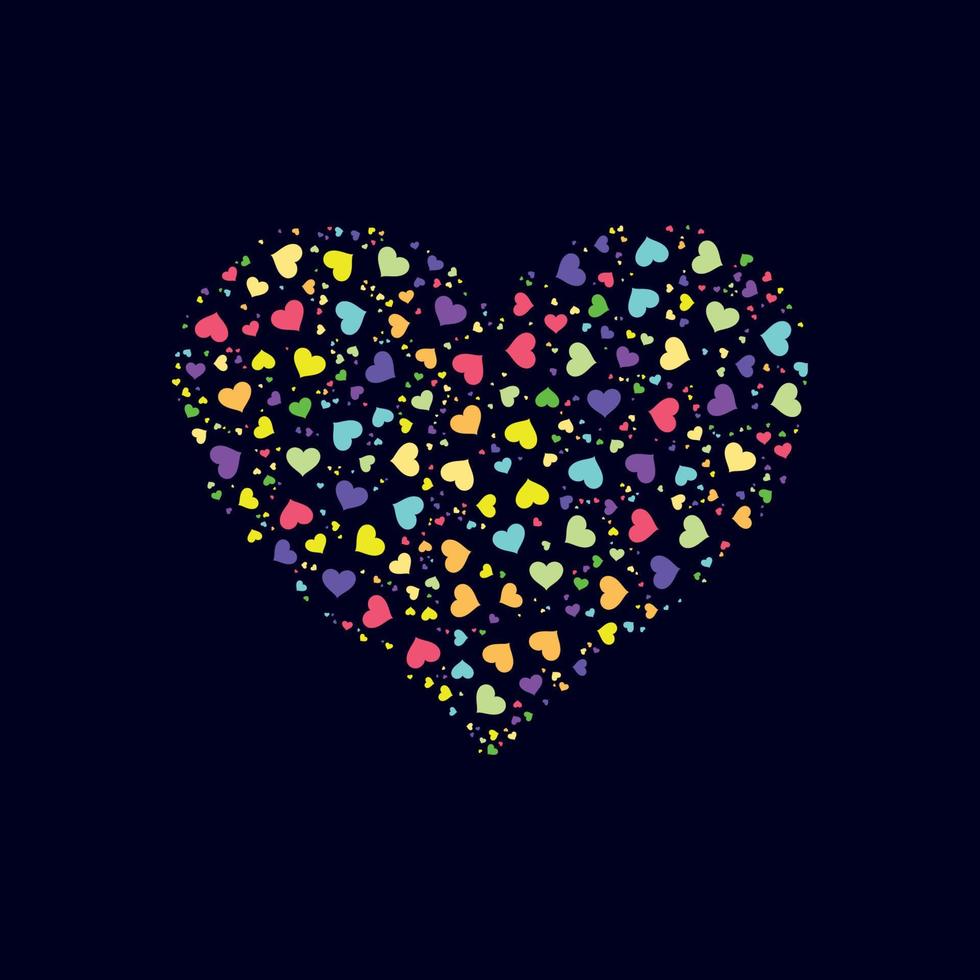 Heart love vector art illustration