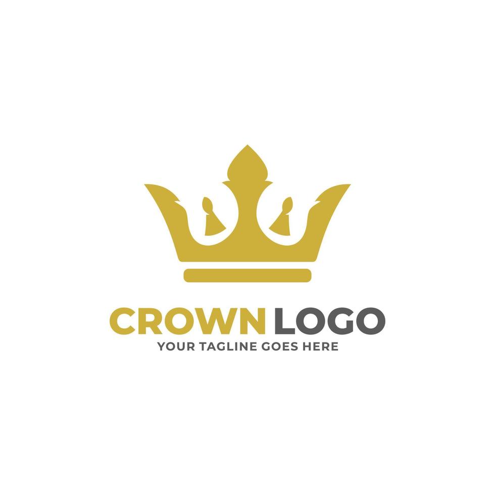 Crown logo design vector illustration