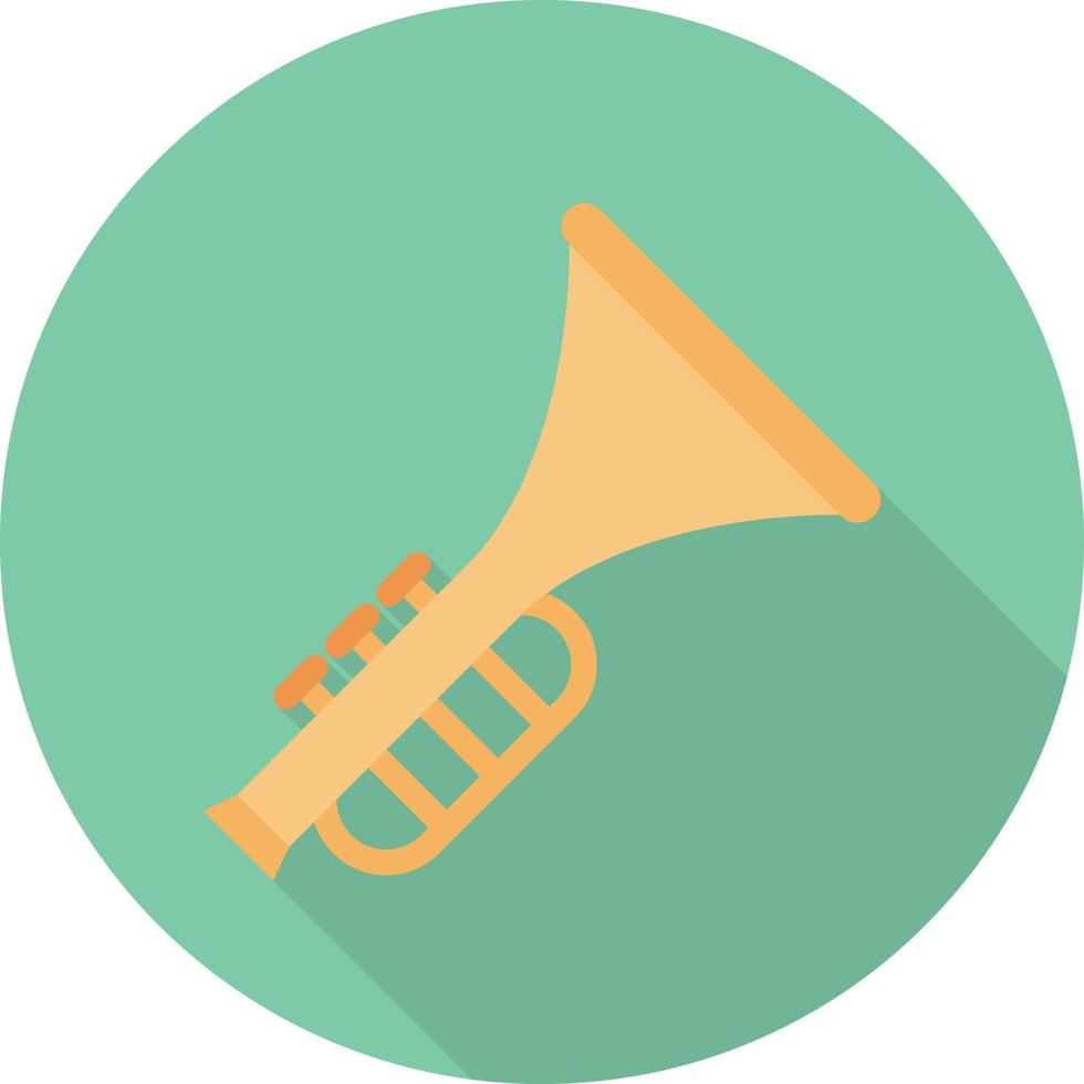 ilustración vectorial de trompeta en un fondo. símbolos de calidad premium. iconos vectoriales para concepto y diseño gráfico. vector