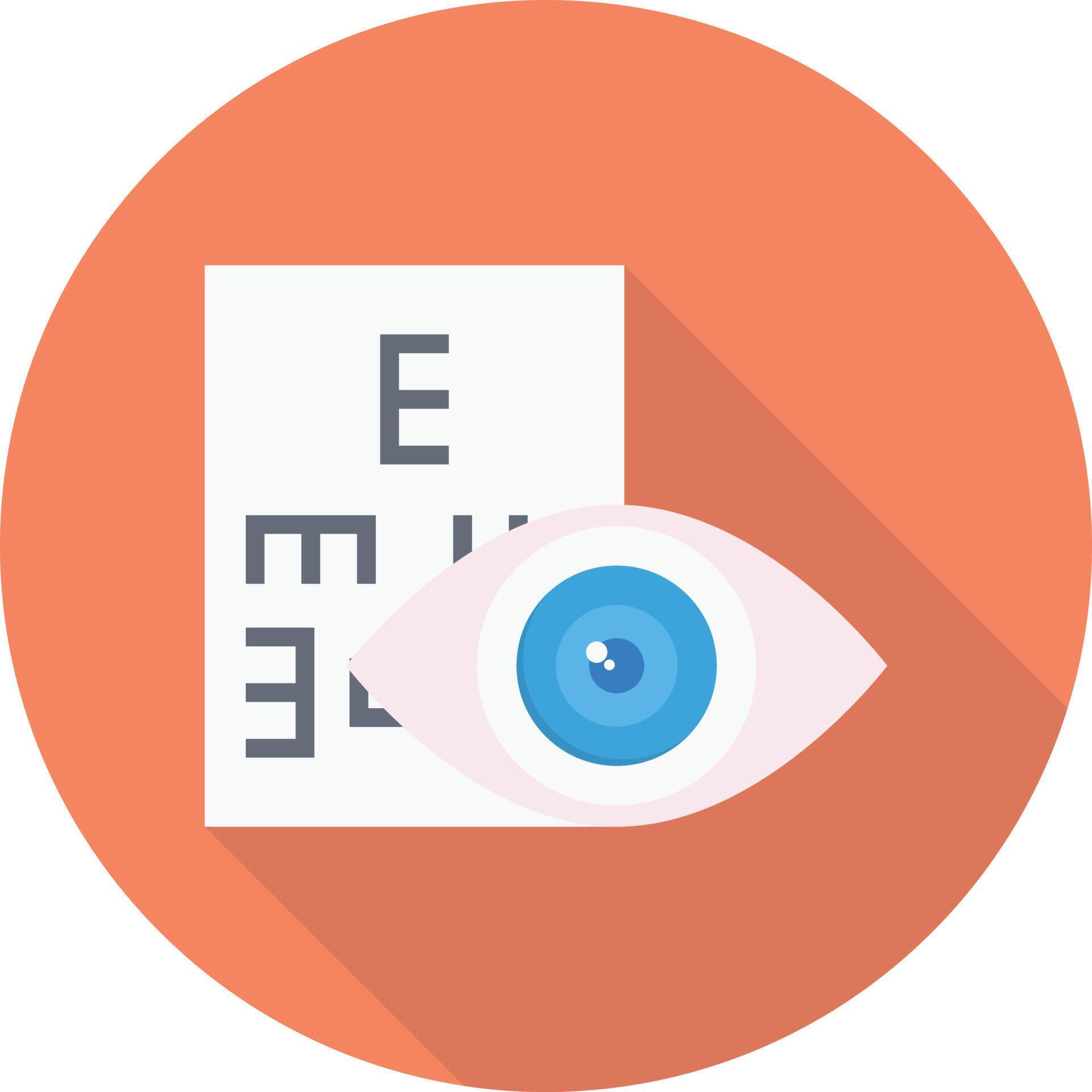 eye chart vector illustration on a background.Premium quality symbols