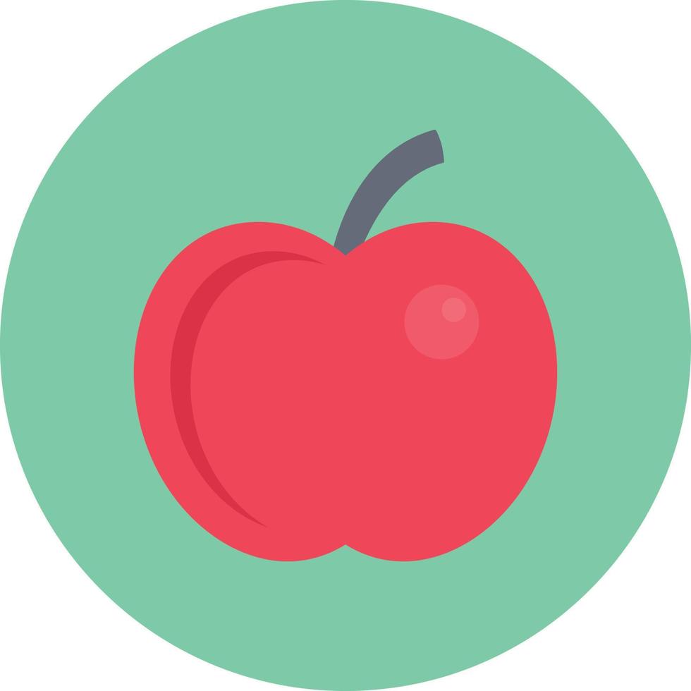 ilustración de vector de manzana en un fondo. símbolos de calidad premium. iconos vectoriales para concepto y diseño gráfico.