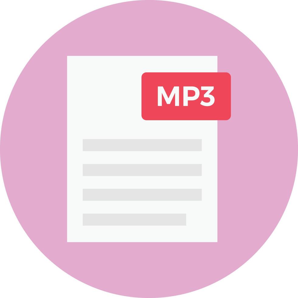 mp3 file vector illustration on a background.Premium quality symbols.vector icons for concept and graphic design.