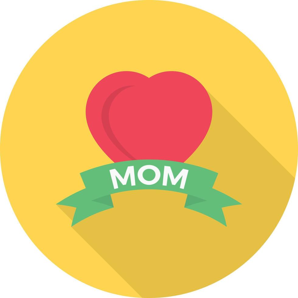 ilustración de vector de mamá de corazón en un fondo. símbolos de calidad premium. iconos vectoriales para concepto y diseño gráfico.