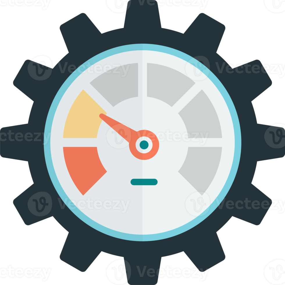 power gauge illustration in minimal style png