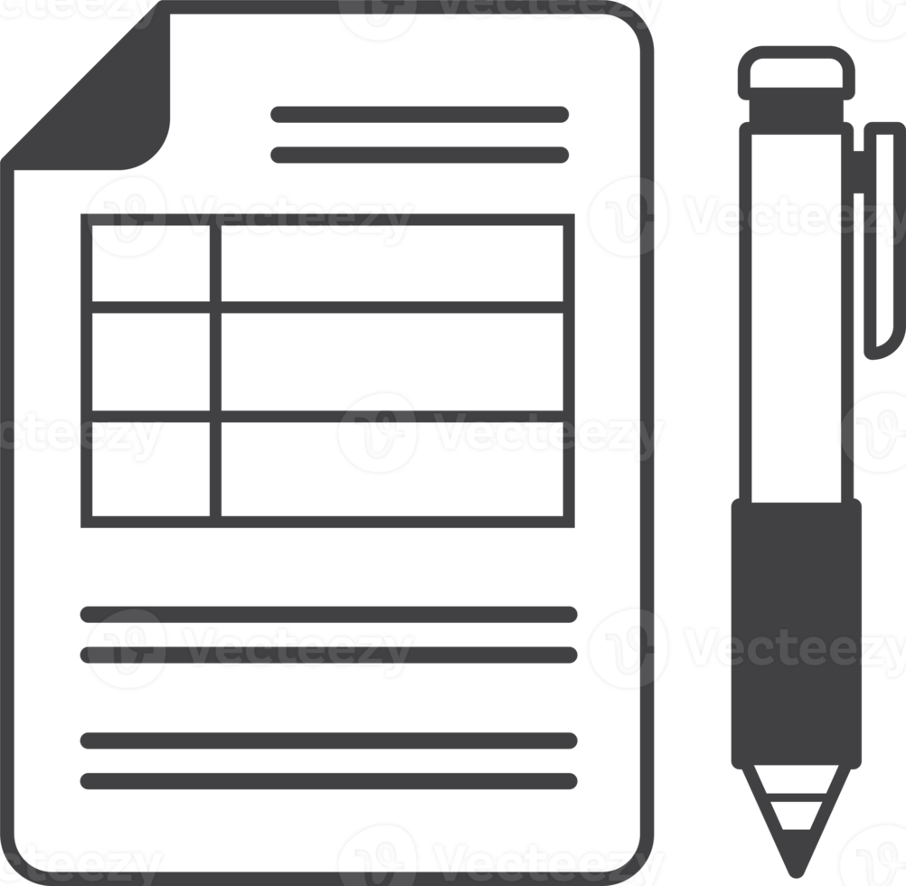 checklist report illustration in minimal style png