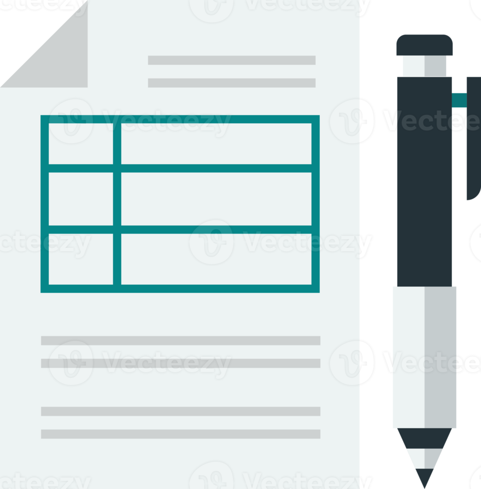 checklist report illustration in minimal style png