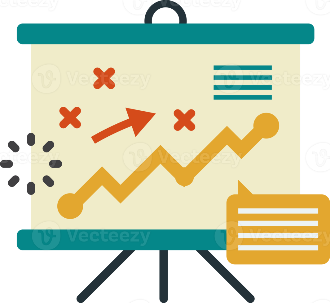 Reports and statistics illustration in minimal style png