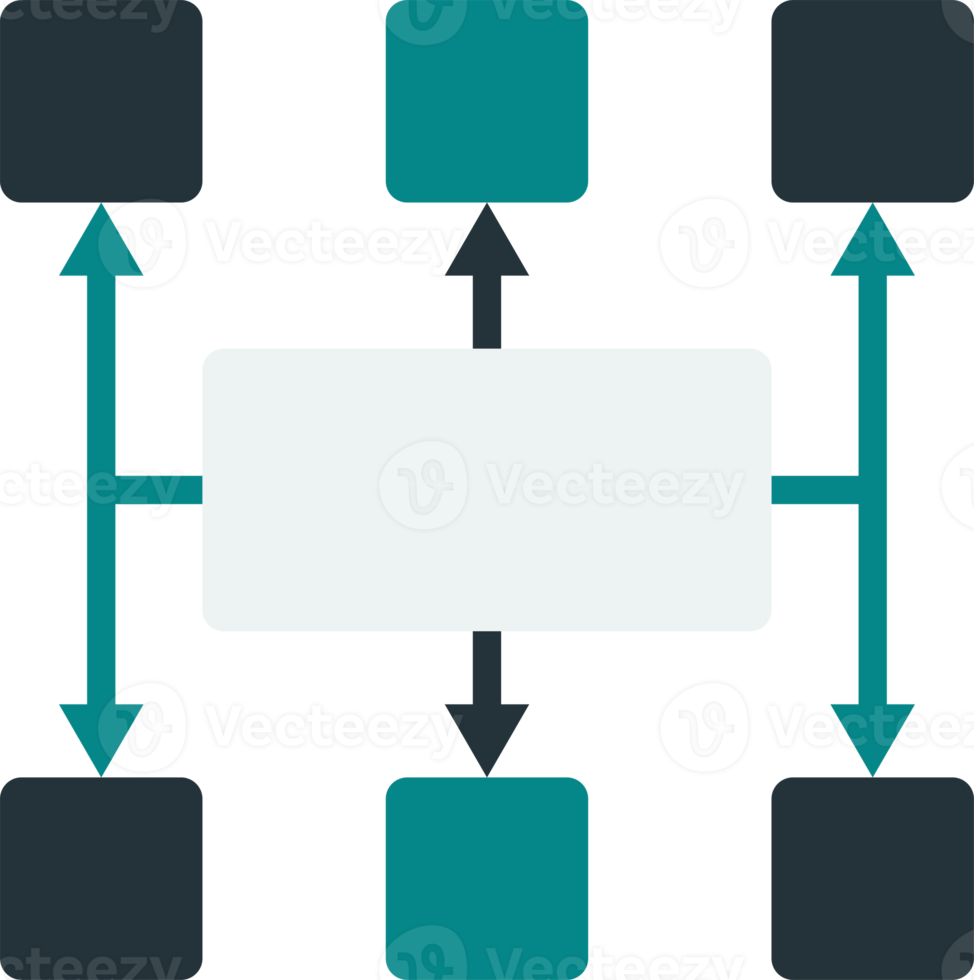 illustration de concept de stratégie dans un style minimal png