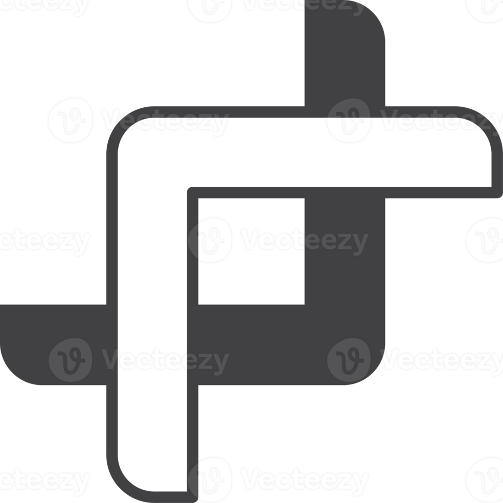 Vergrößerungssymbolillustration im minimalen Stil png