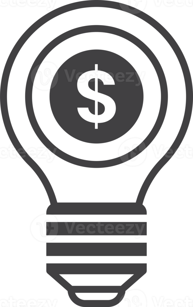 licht lamp en geld illustratie in minimaal stijl png