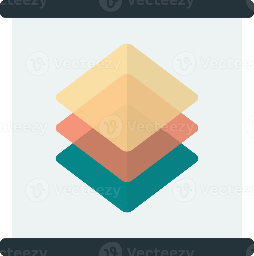 layer illustration in minimal style png