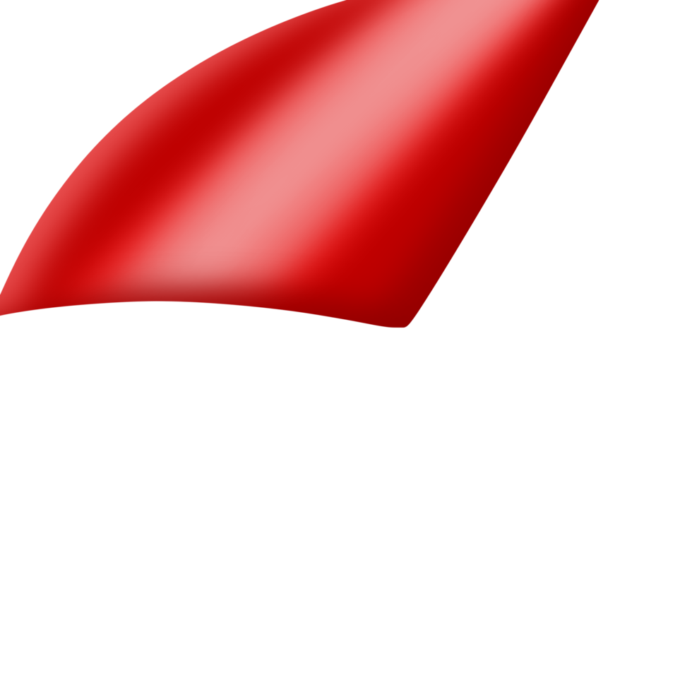 coin papier rouge png