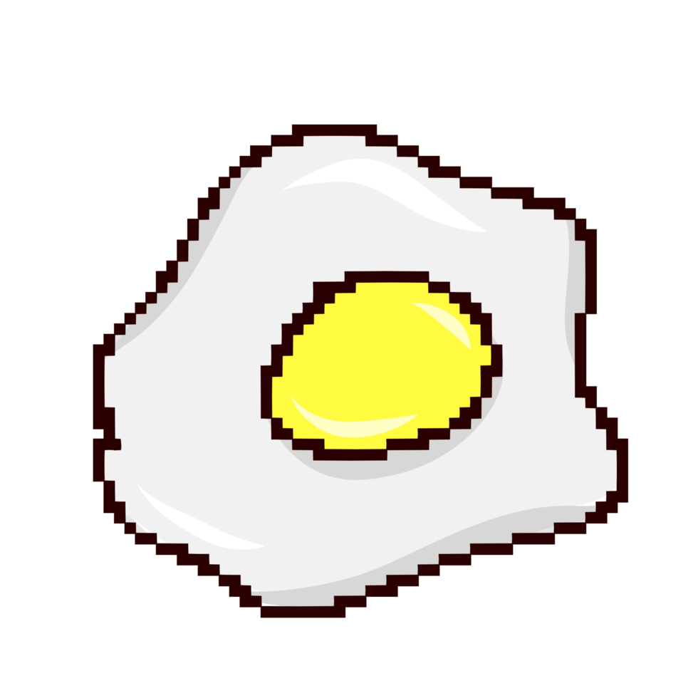 Egg pixel style png