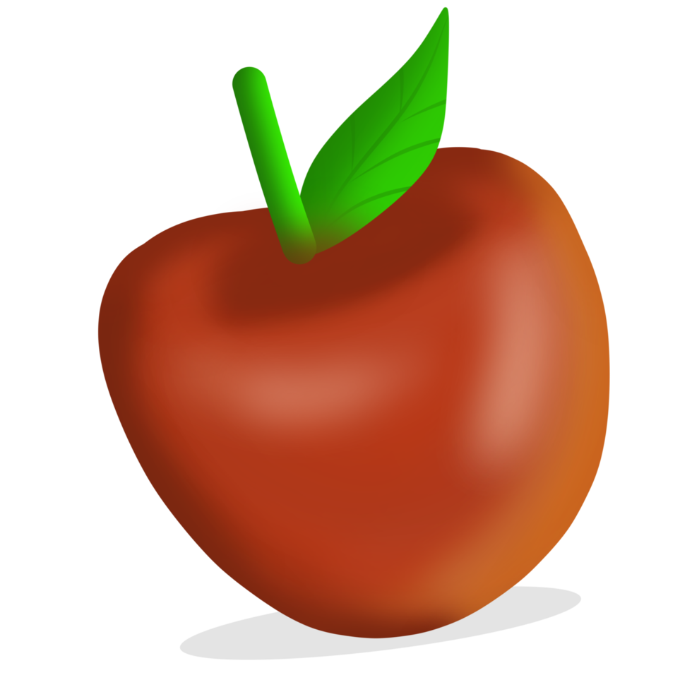 Red apple illustration png