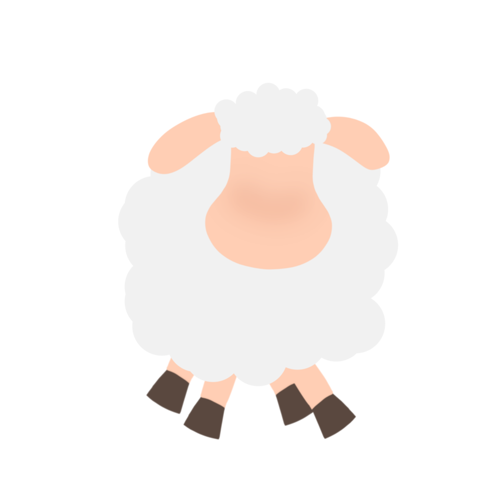 Cute sheep animal png