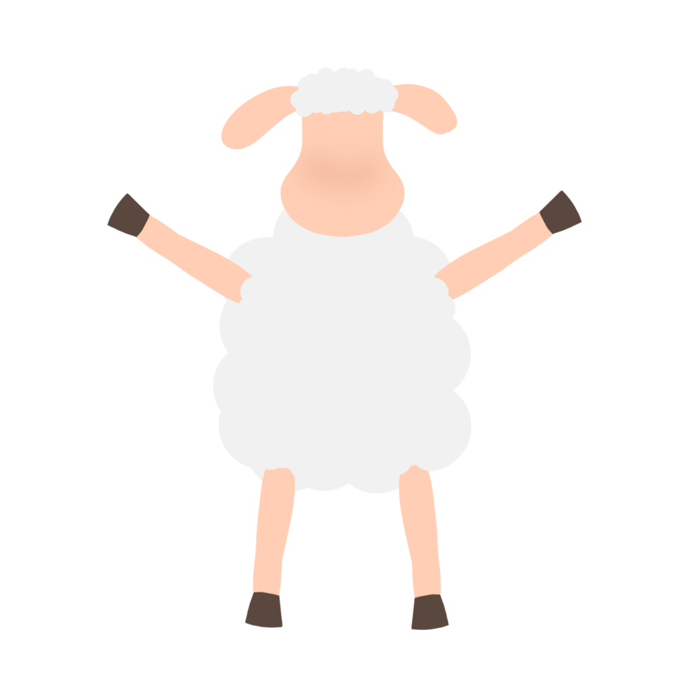 Sheep spread hands png