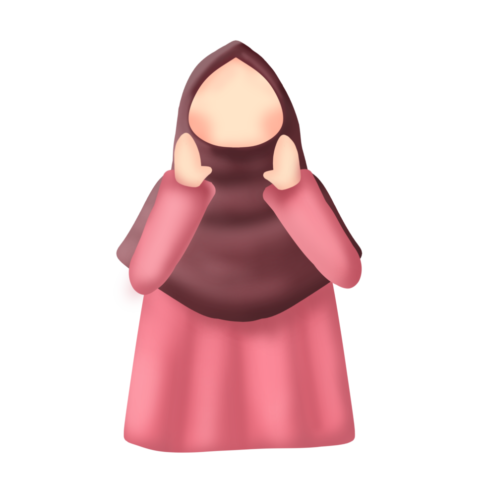 Faceless women expression png