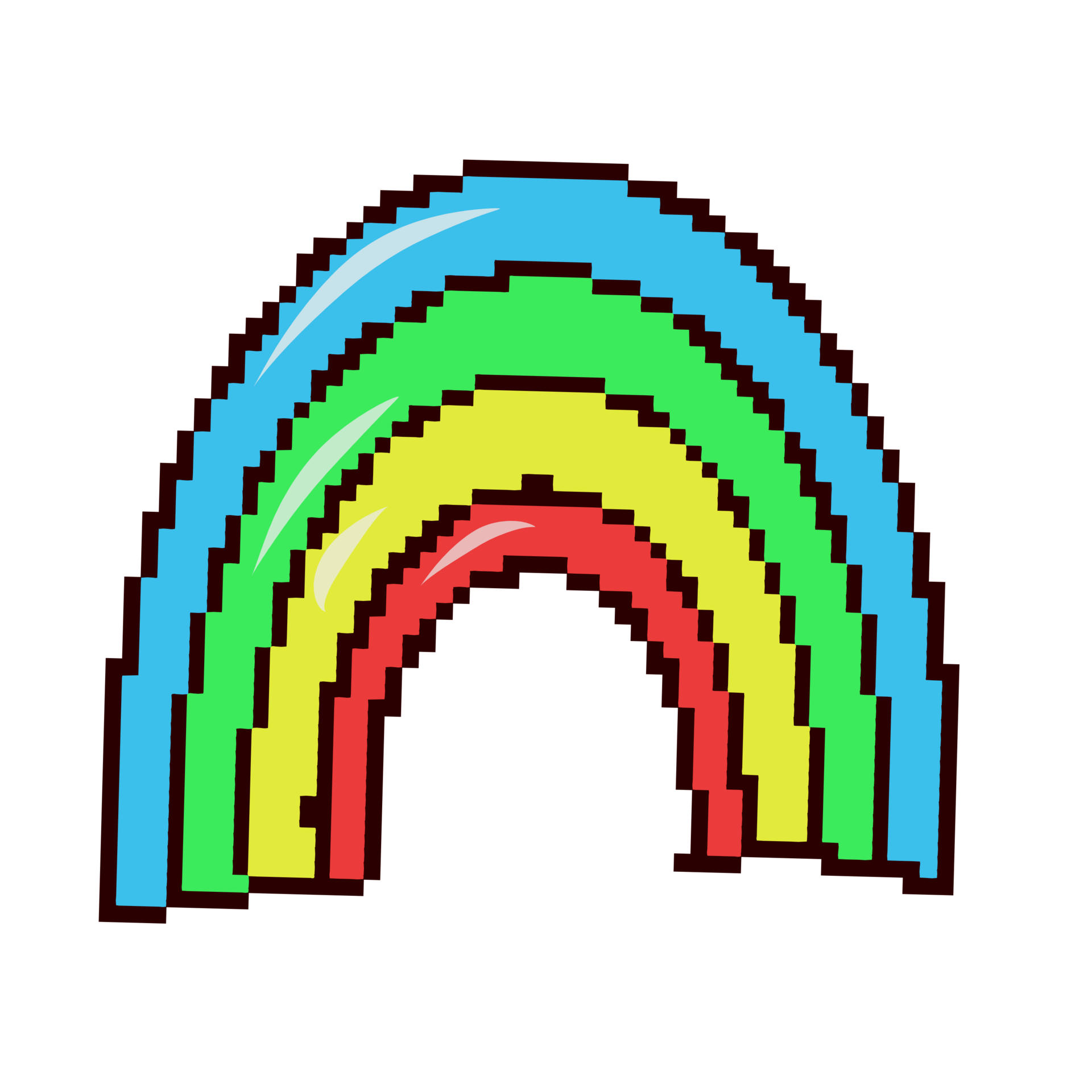 Rainbow pixel style 13399757 PNG