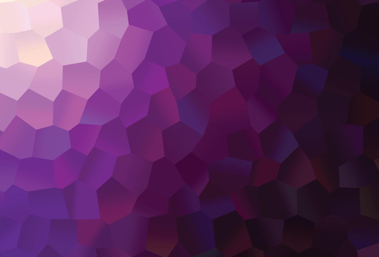 diseño vectorial de color púrpura oscuro con formas hexagonales. vector