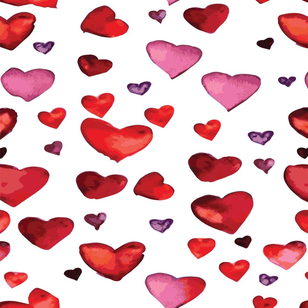 Heart pattern, vector seamless background. Can be used for wedding invitation, card for Valentine's Day or card about love.