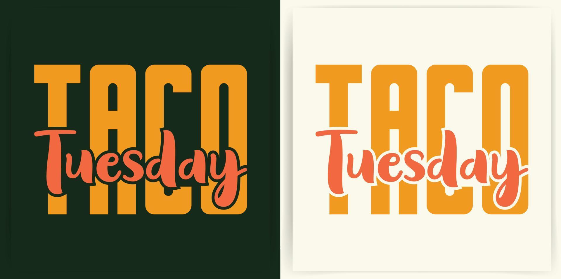 Taco lettering with vector illustration Cinco de mayo funny hand-drawn typography Set of taco lettering with vector illustration cinco de mayo funny hand drawn typography