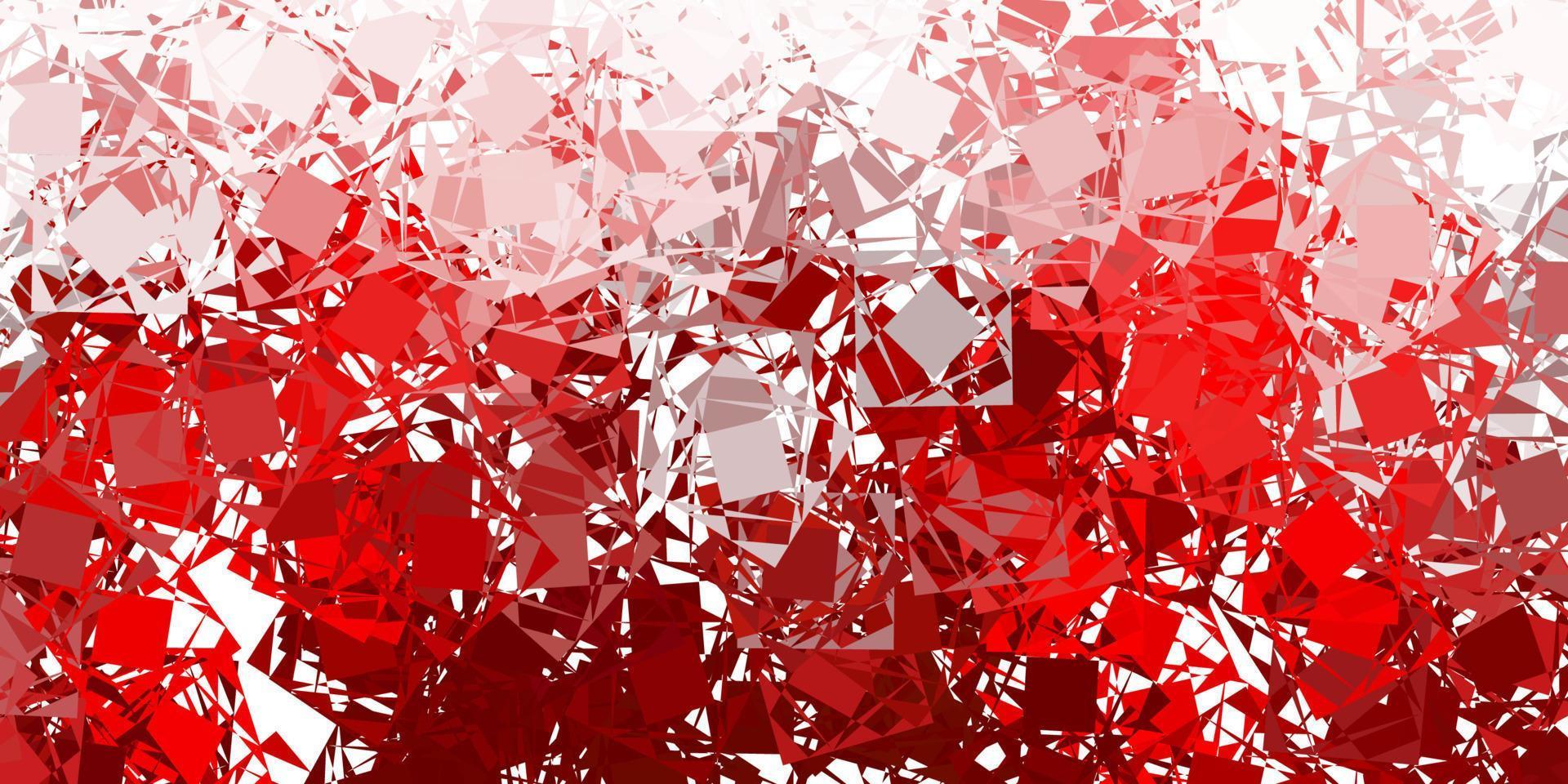 Light red, yellow vector texture with random triangles.