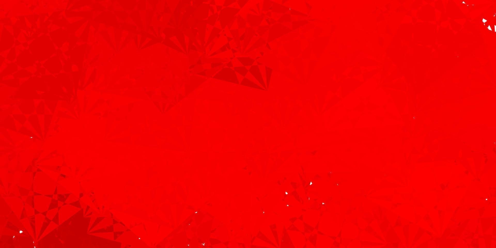 Light Red vector template with triangle shapes.