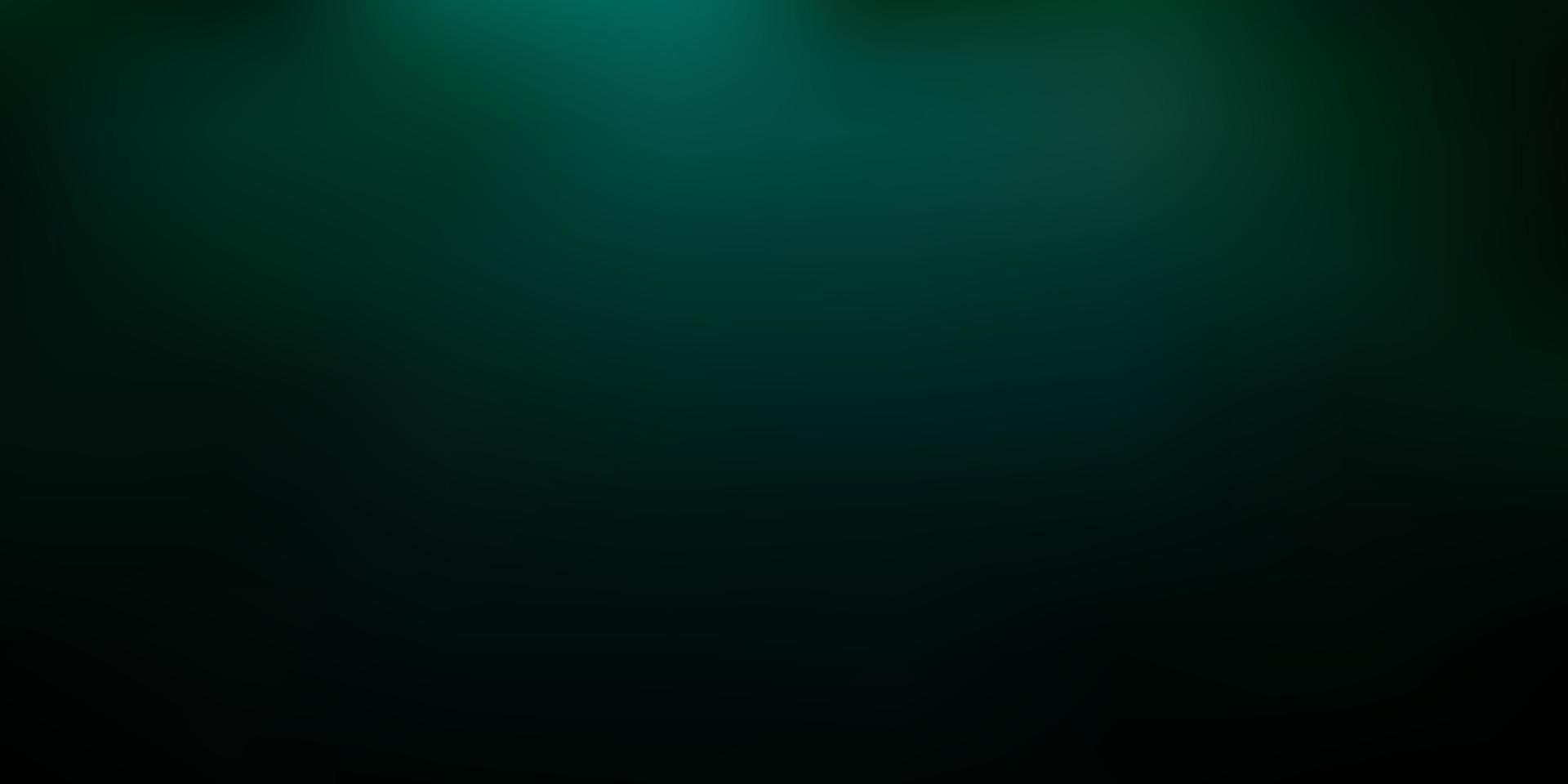 Dark green vector gradient blur drawing.