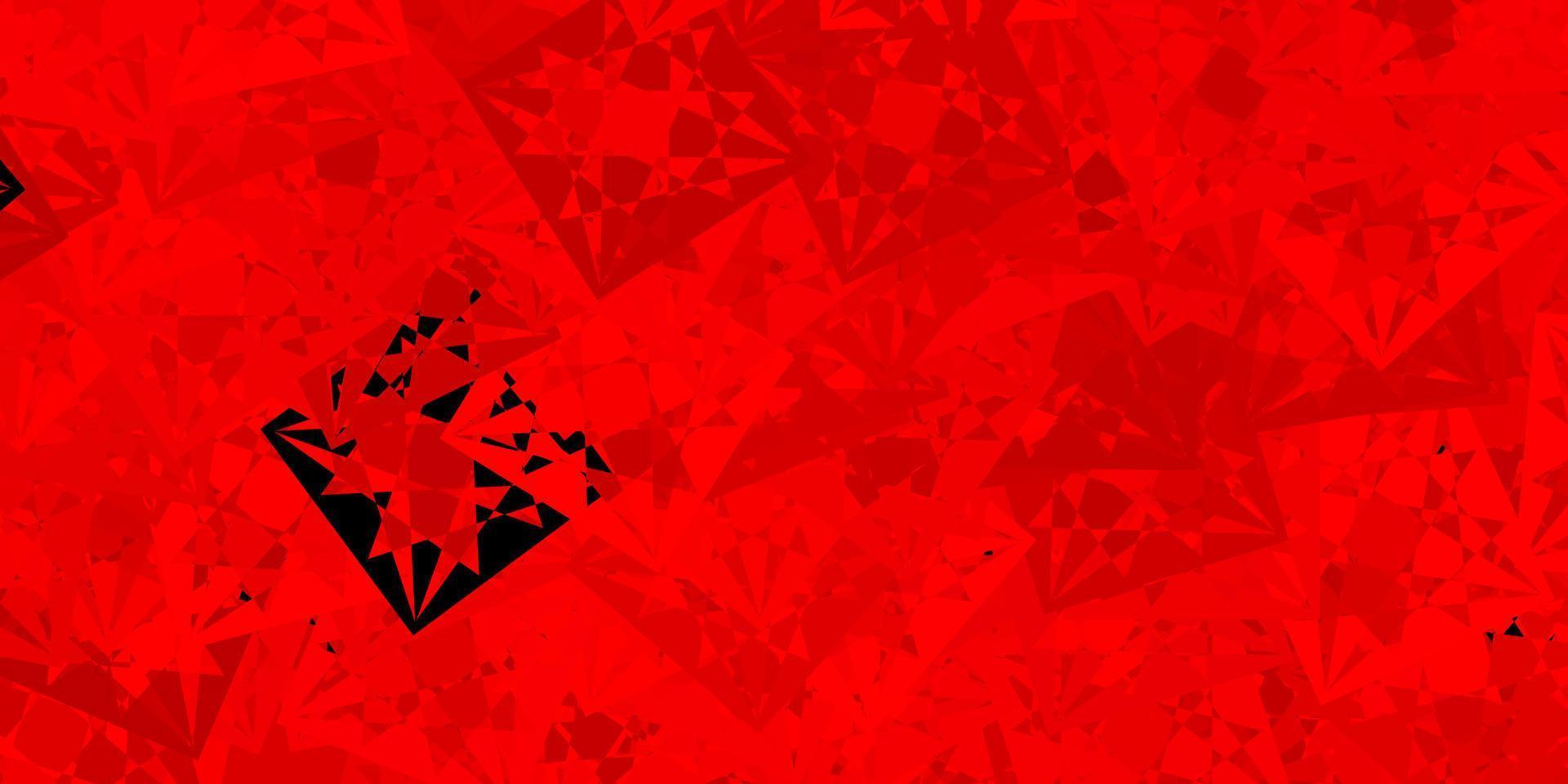 Light Red vector layout with triangle forms.