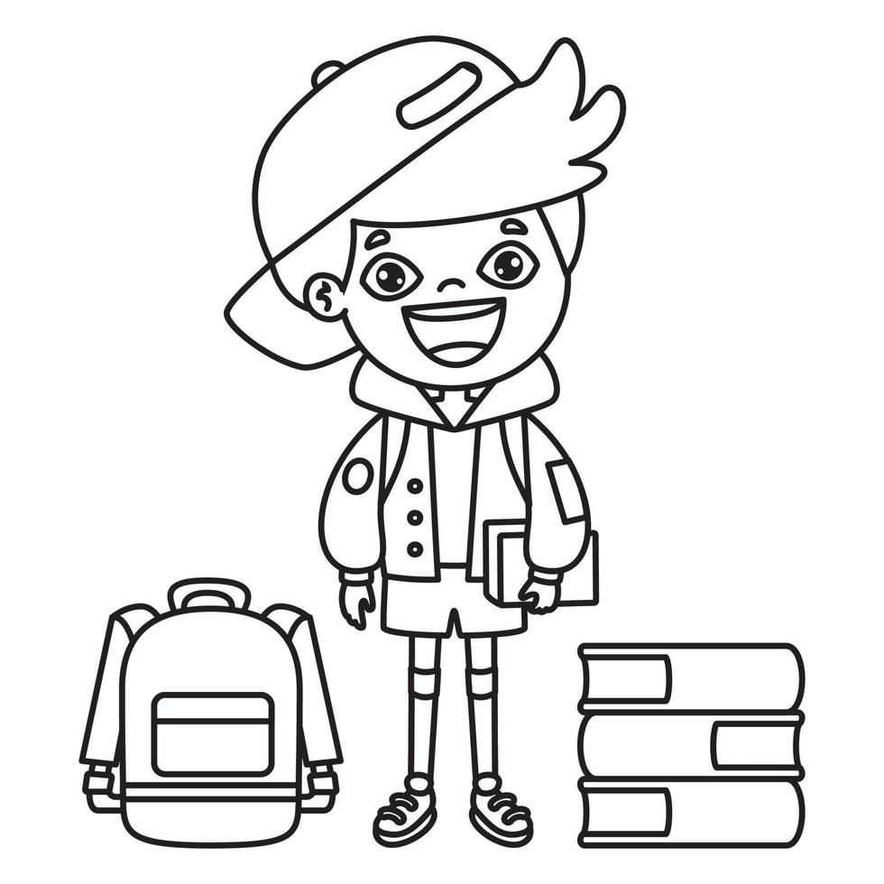 Line Art Drawing For Kids Coloring Page 2407192 Vector Art at Vecteezy