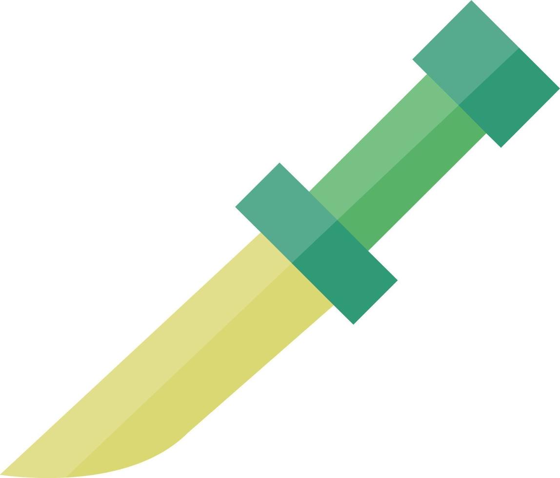 Knife for the military in the army. vector