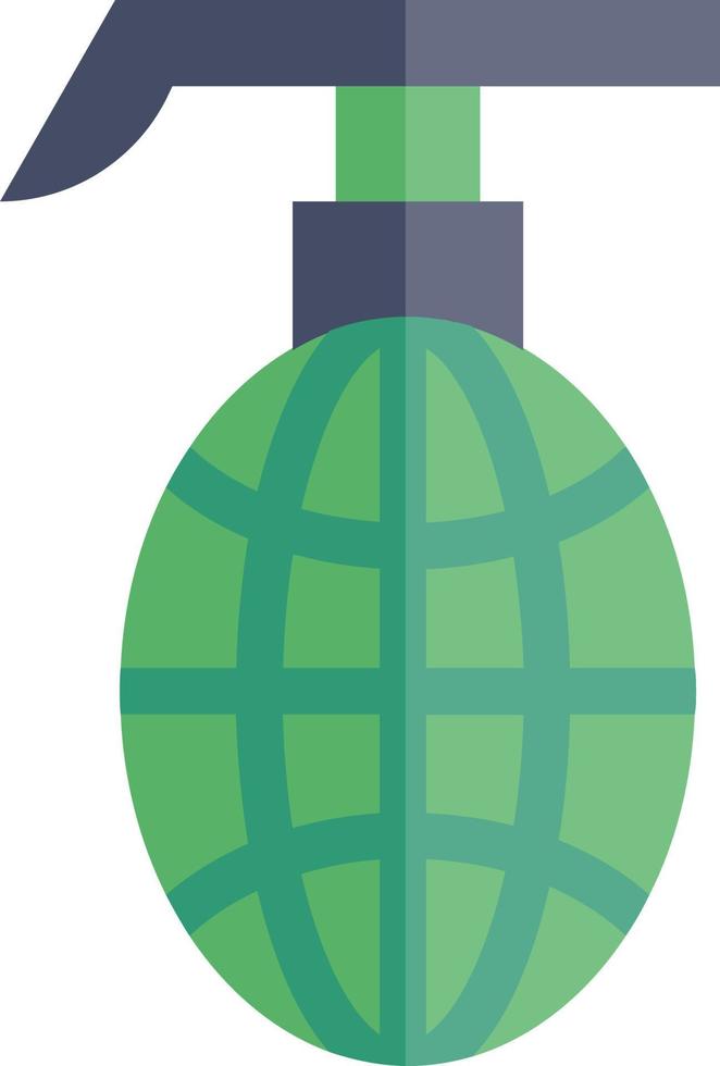 Grenade for a soldier in the army. vector