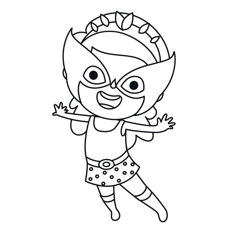 Line Art Drawing For Kids Coloring Page vector