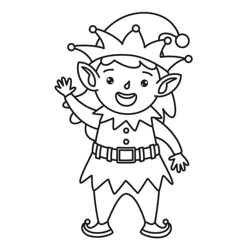 Line Art Drawing For Kids Coloring Page vector