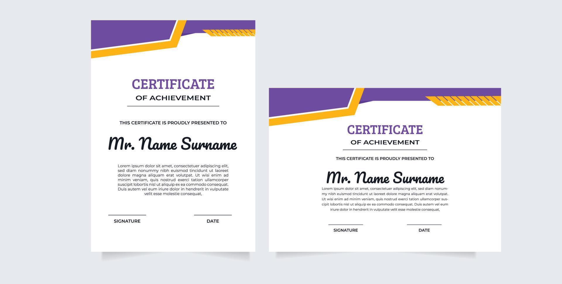 certificate of appreciation border template with luxury badge and modern line and shapes. For award, business vector