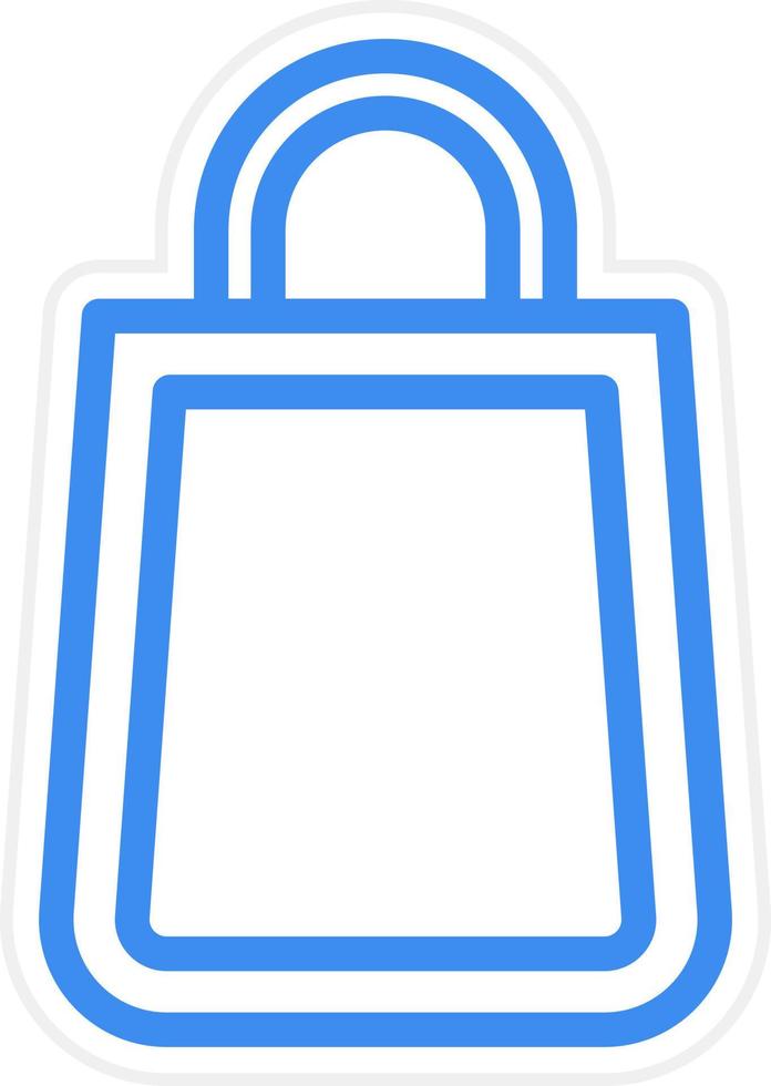 Shopping Bag Icon Style vector