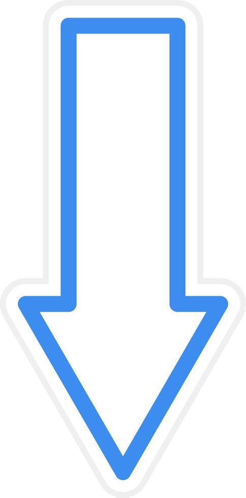 Down Arrow Icon Style vector