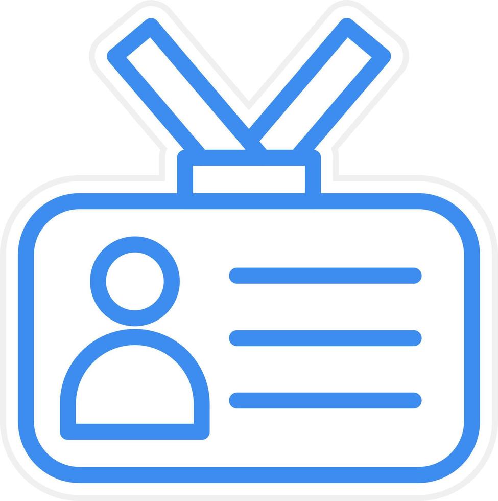 Student Card Icon Style vector